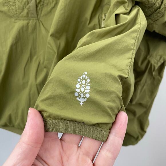 Free People Movement S Trek On Popover Jacket Army Green - Picture 10 of 11